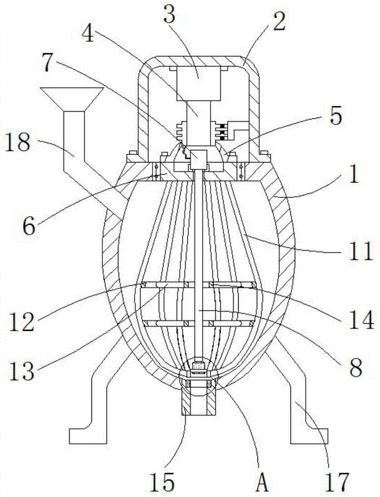 一种电子产品塑料外壳制造用原料搅拌设备的制作方法