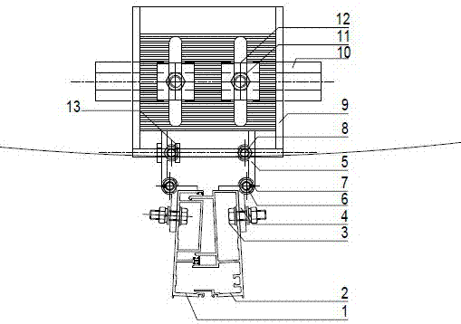 多角度可调节单元幕墙挂件装置的制作方法