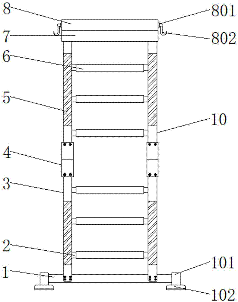 一种路灯施工用折叠梯的制作方法