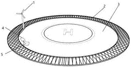 一种直升机坪风能太阳能发电系统的制作方法