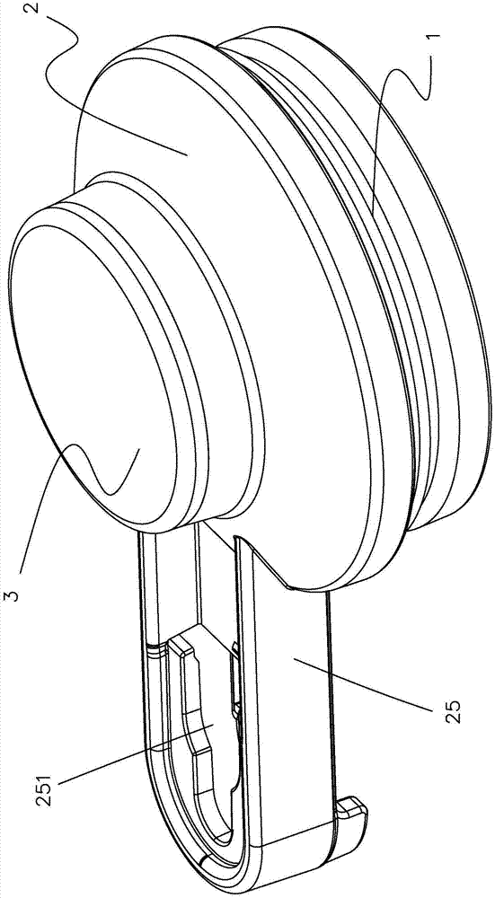 一种吸盘按压盖的连接结构的制作方法