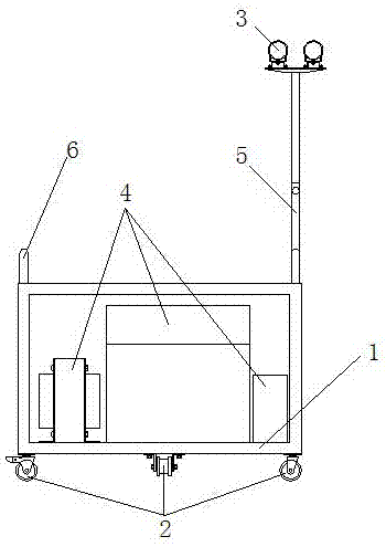 一种用于接触网夜间施工作业的照明装置的制作方法