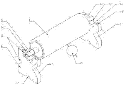 一种测量辊轴同心度跳动的检测装置的制作方法