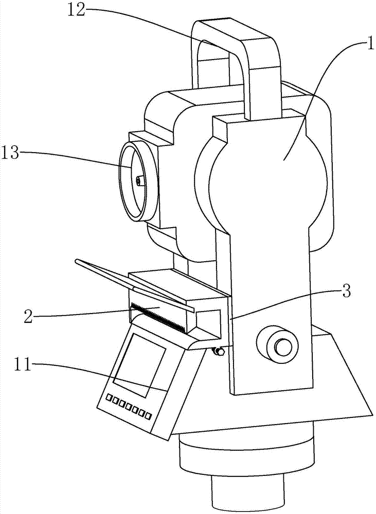 一种带挡雨机构的全站仪的制作方法