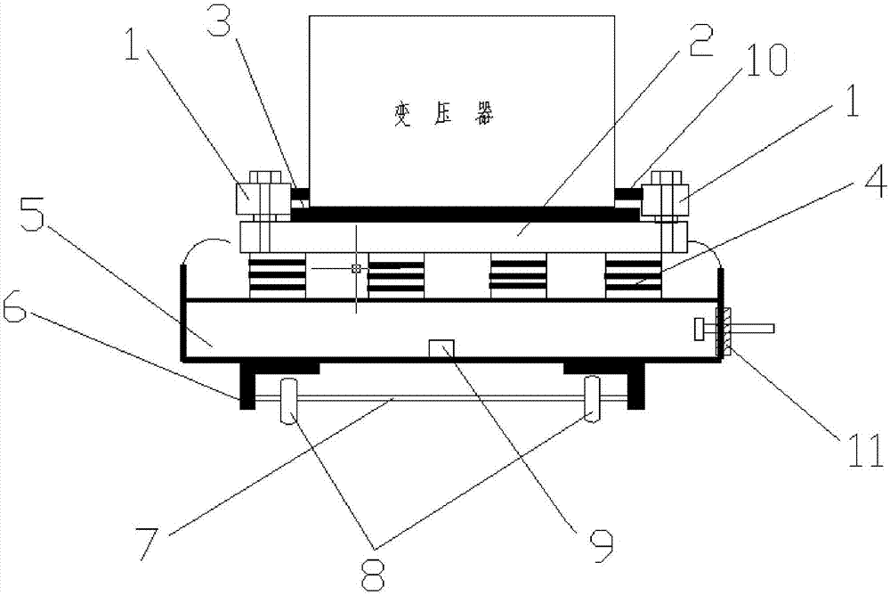 一种箱式变电站变压器固定装置的制作方法