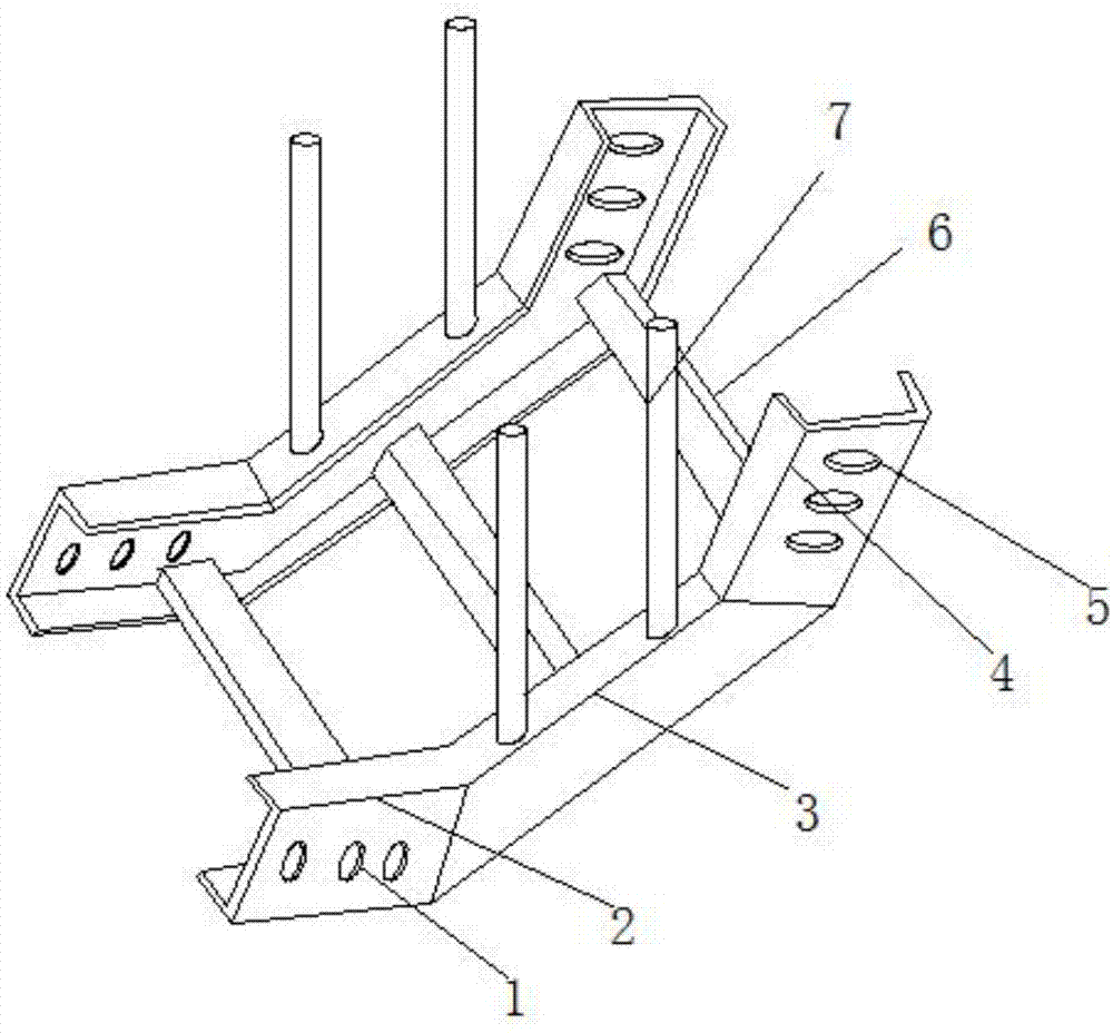 一种梯级式桥架垂直凹弯通连接组件的制作方法