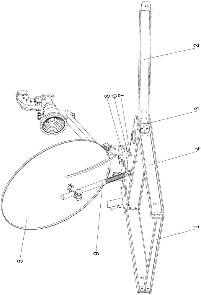 折叠平板式天线座的制作方法