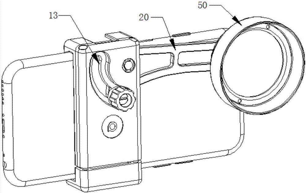一种可折叠手机镜头夹的制作方法