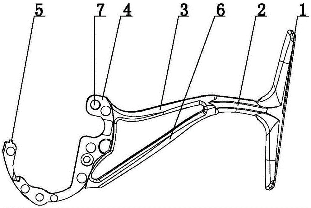 渔线轮用轮脚的制作方法