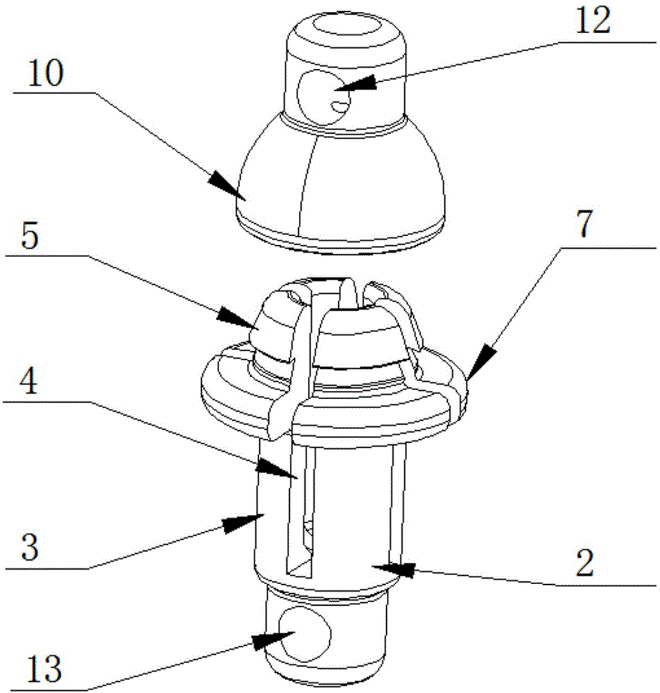 一种渔具蟹笼可自动快速拆卸的连接锁扣的制作方法