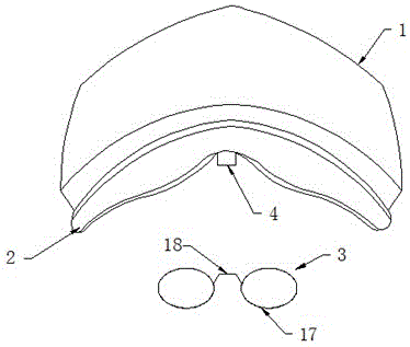 一种用于术后的免耳挂式眼镜帽的制作方法