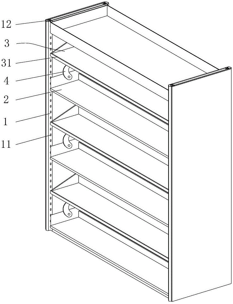 一种展示书架的制作方法