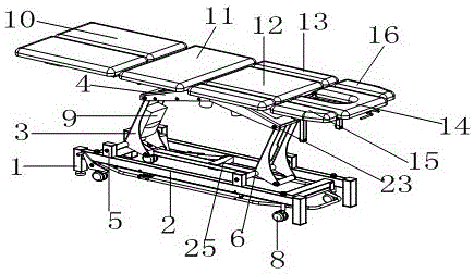 多体位手法治疗床的制作方法