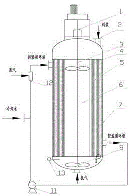 一种氯化聚乙烯固定床式反应釜的制作方法