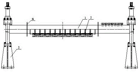 一种热轧钢板除鳞集管体的安装结构的制作方法