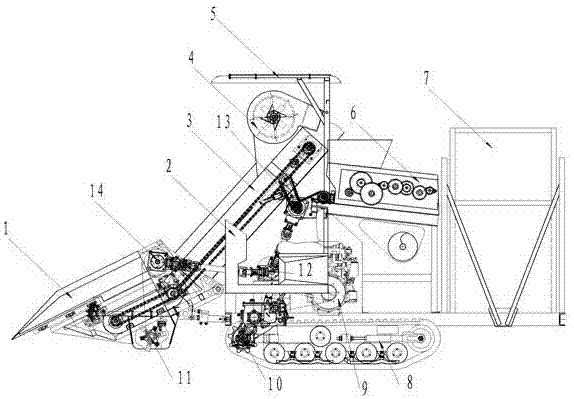 一种排渣履带式玉米收割机的制作方法