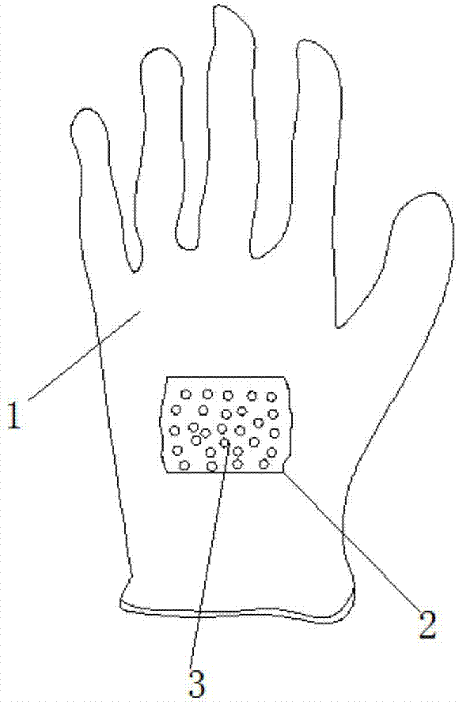 一种可透气的新型一次性塑胶手套的制作方法