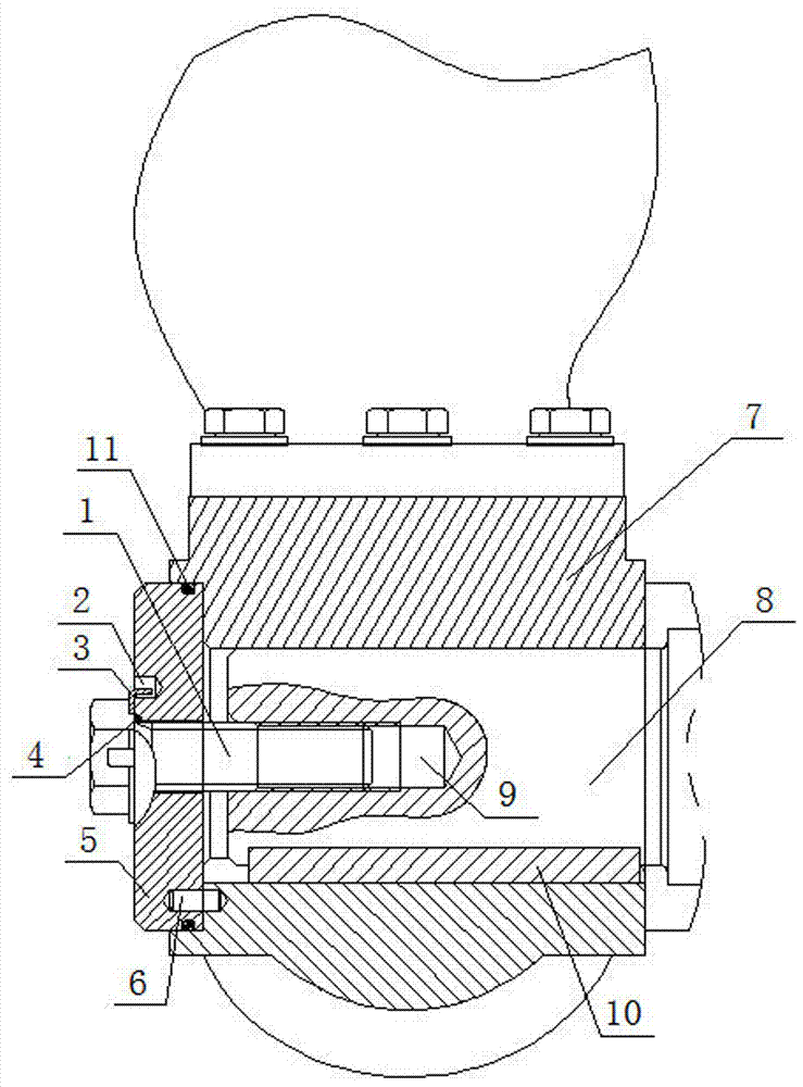 一种浆液搅拌器叶轮用防脱落密封式压盖结构的制作方法