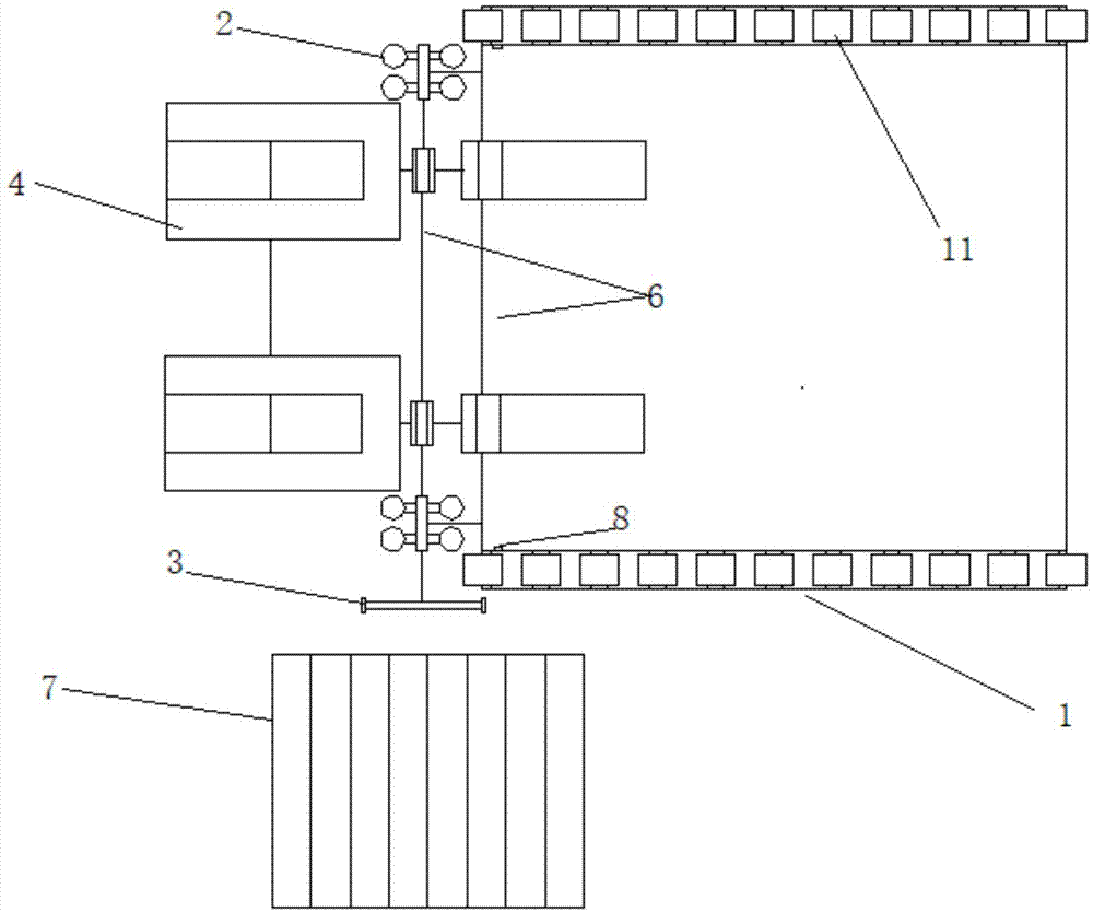 一种T型电梯导轨背面刷漆系统的制作方法