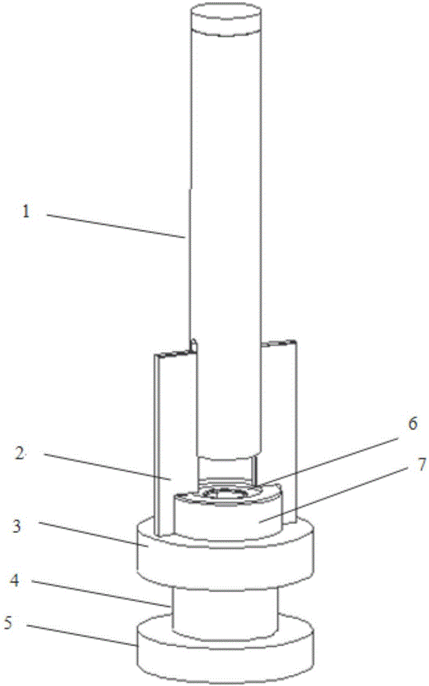 一种转向系统管柱中转向轴锁套的压装工装的制作方法