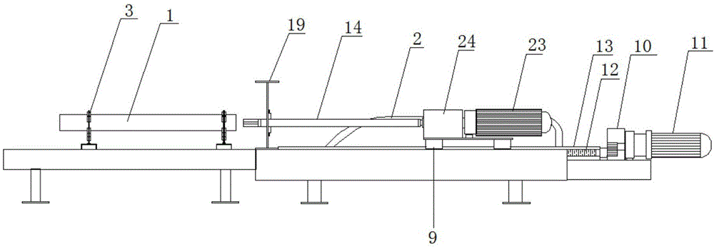 一种卧式长轴陶瓷管轴向打孔或槽装置的制作方法