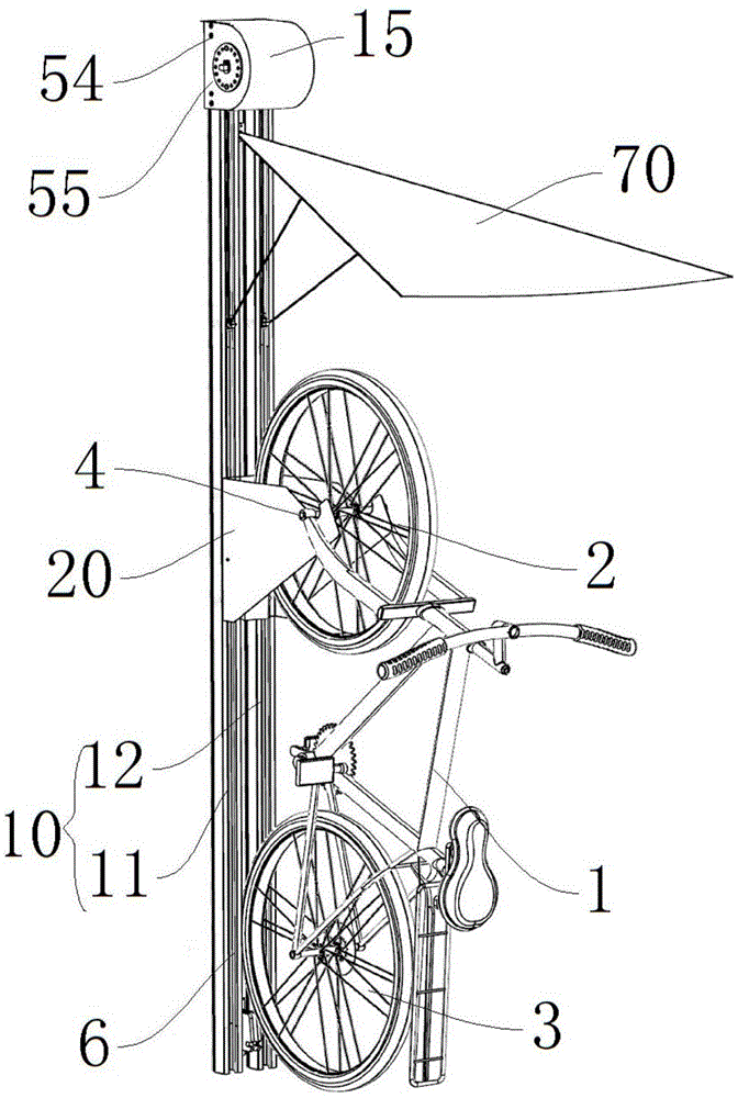 一种立式自行车停放装置的制作方法