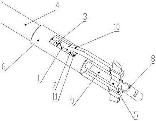 一种带式输送机托辊轴承的拆卸装置的制作方法