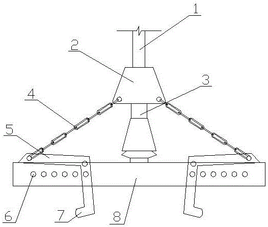 门框法兰吊具的制作方法