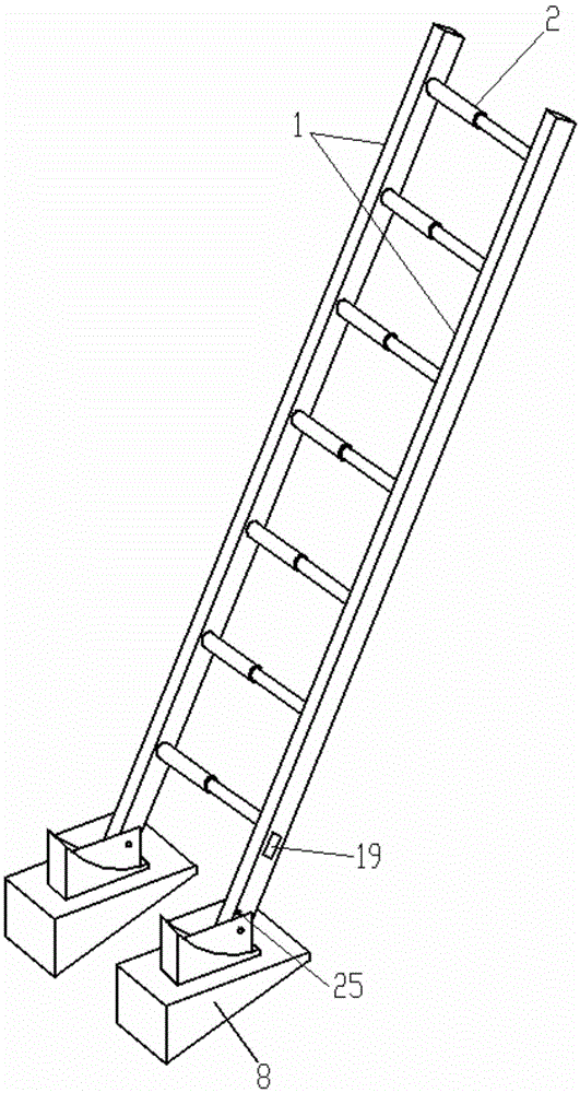 具有防滑防侧倒可危险报警的高空作业梯子的制作方法