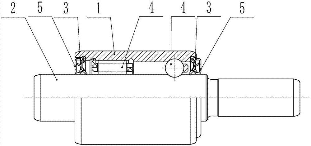 一种发动机水泵轴连轴承的密封装置的制作方法