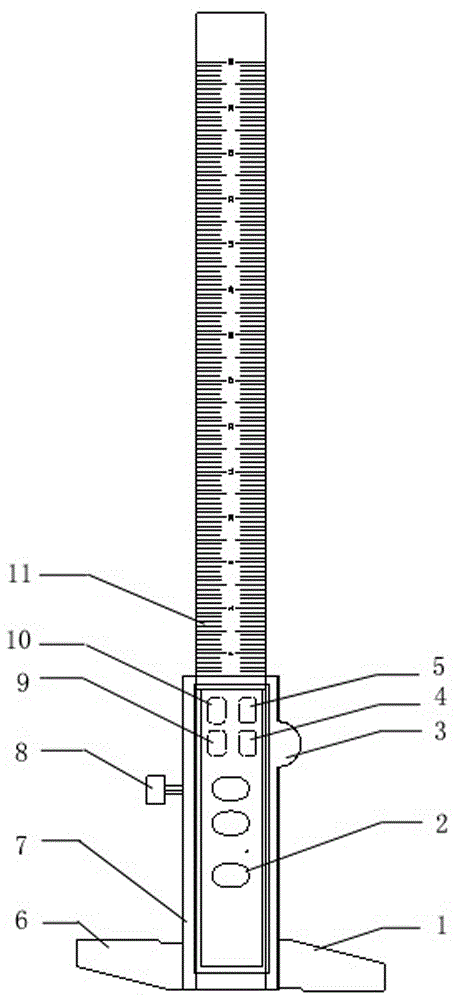 一种盾构TBM隧道数显式多功能测量尺的制作方法