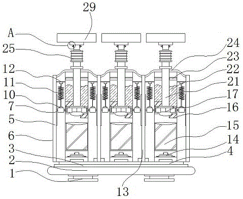 一种机械制造系统用的液压阻尼工业减振器的制作方法