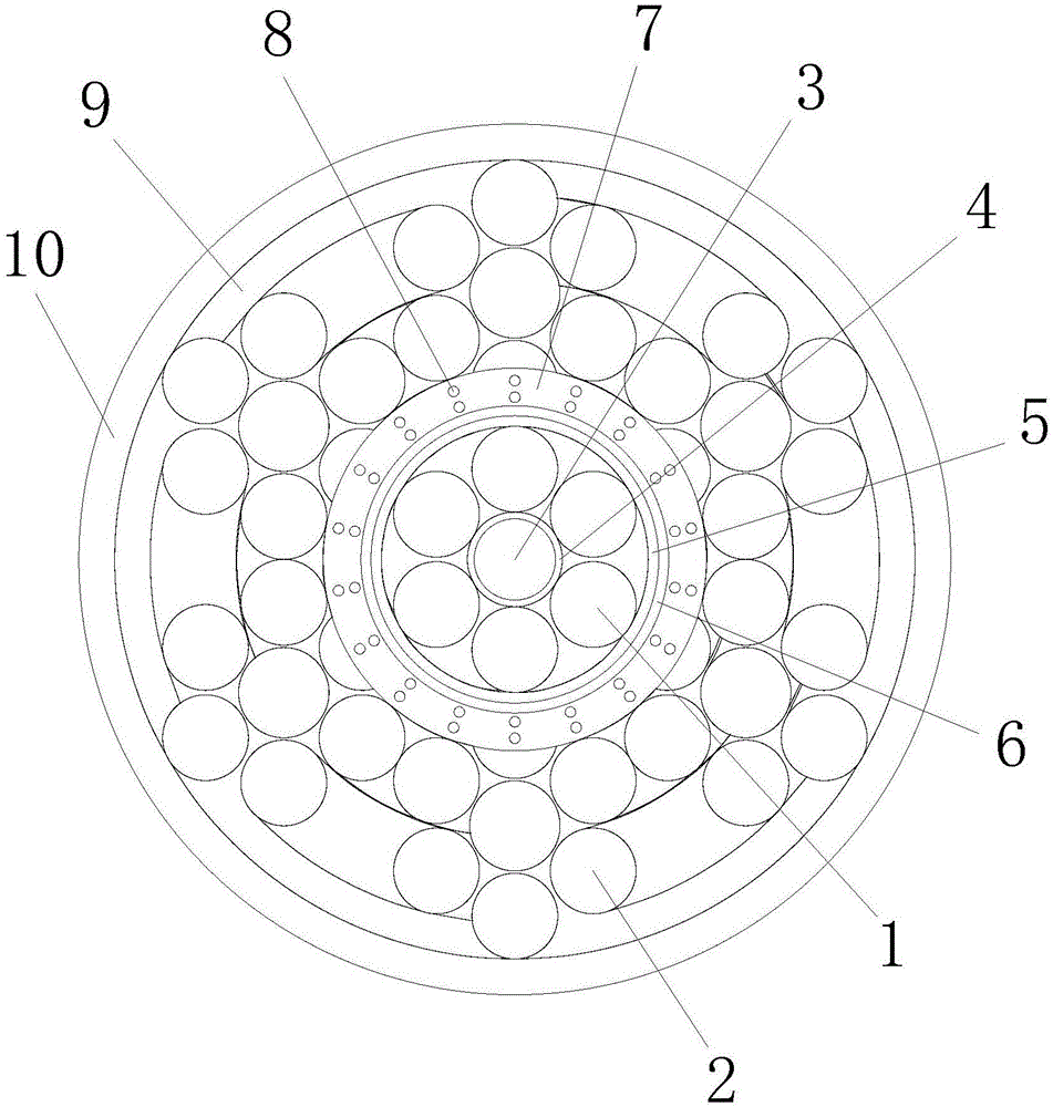 一种高强度防裂绳缆的制作方法