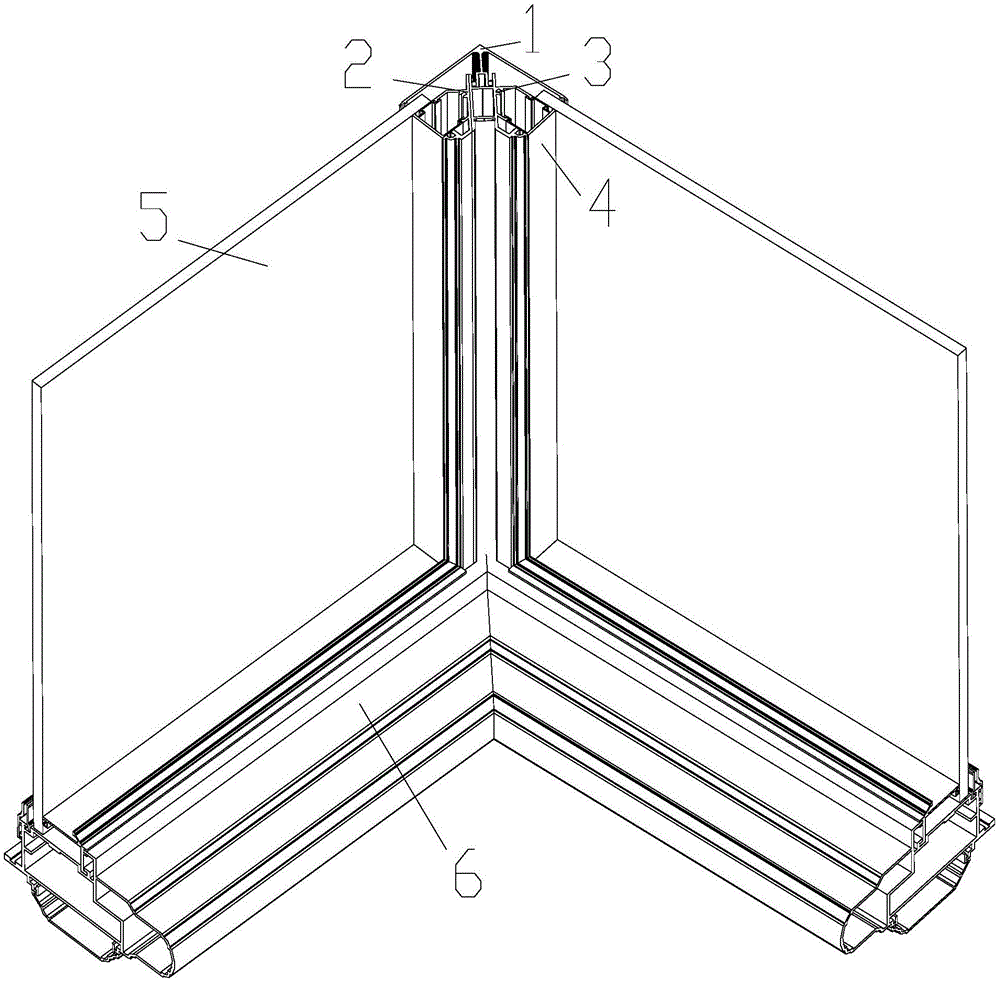 一种阳光房拐角连接组件的制作方法