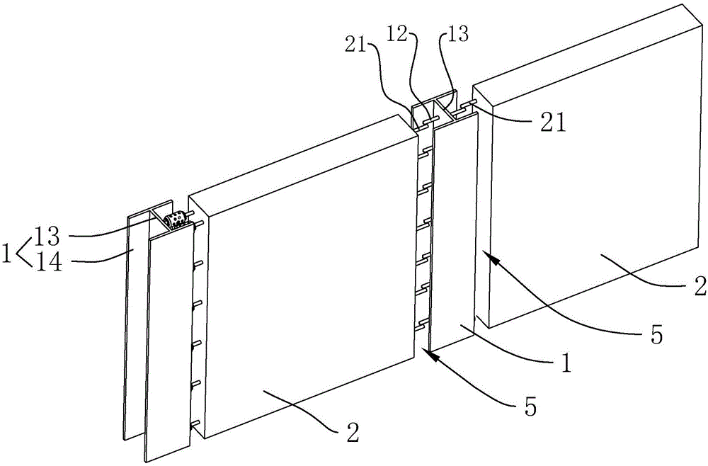 砼预制墙板与钢柱的连接结构的制作方法