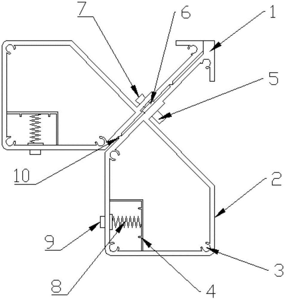 一种门窗用隐形角码连接件的制作方法