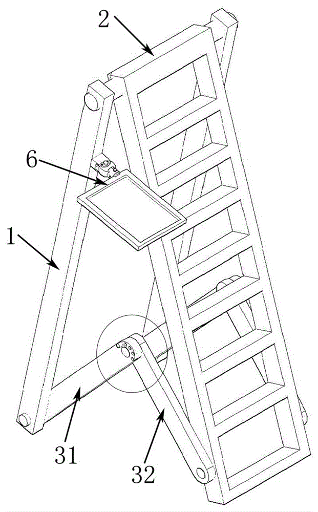 一种档案室折叠梯的制作方法