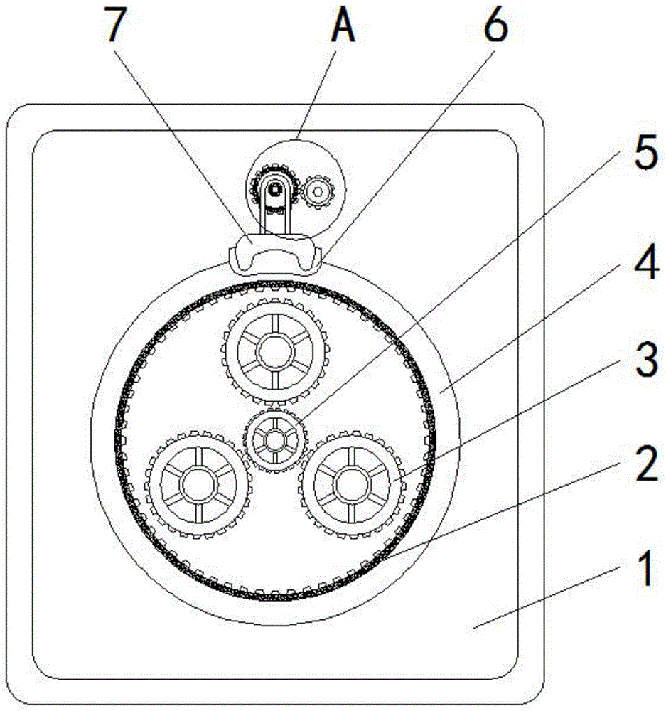 一种小轮边行星架减速结构的制作方法