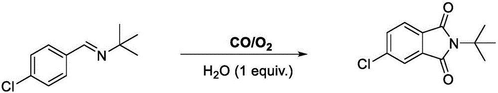 利用亚胺为起始原料一步构建2-叔丁基-5-氯异吲哚啉-1，3-二酮的方法与流程