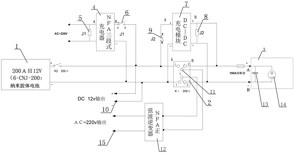 一种用于光纤熔接机的多功能移动电源装置的制作方法