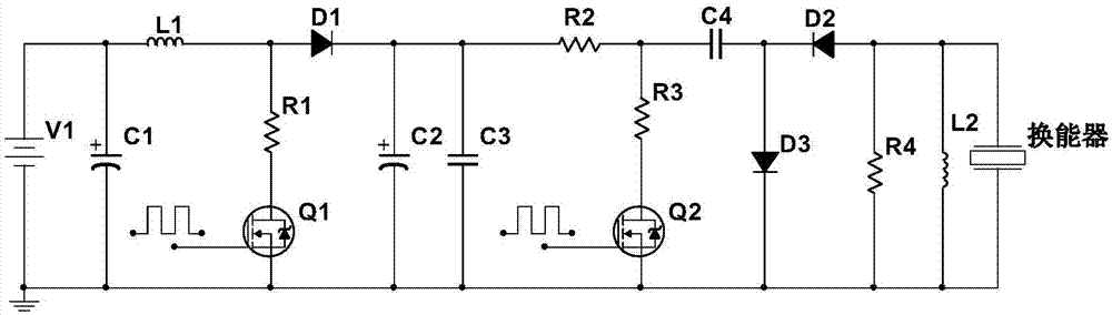 一种低压电源驱动的超声波脉冲激励电路及其控制方法与流程