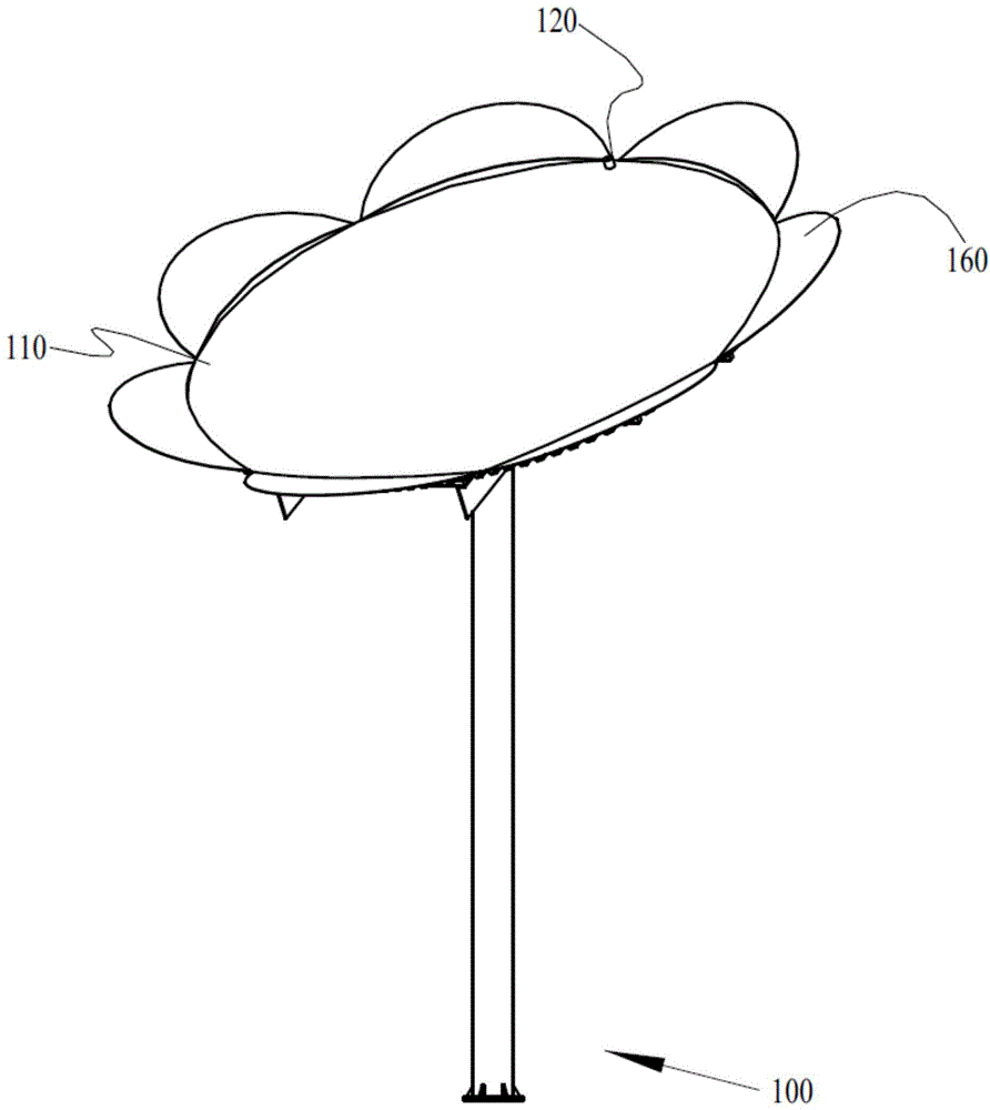 一种光伏板组件及其应用的光伏向日葵的制作方法