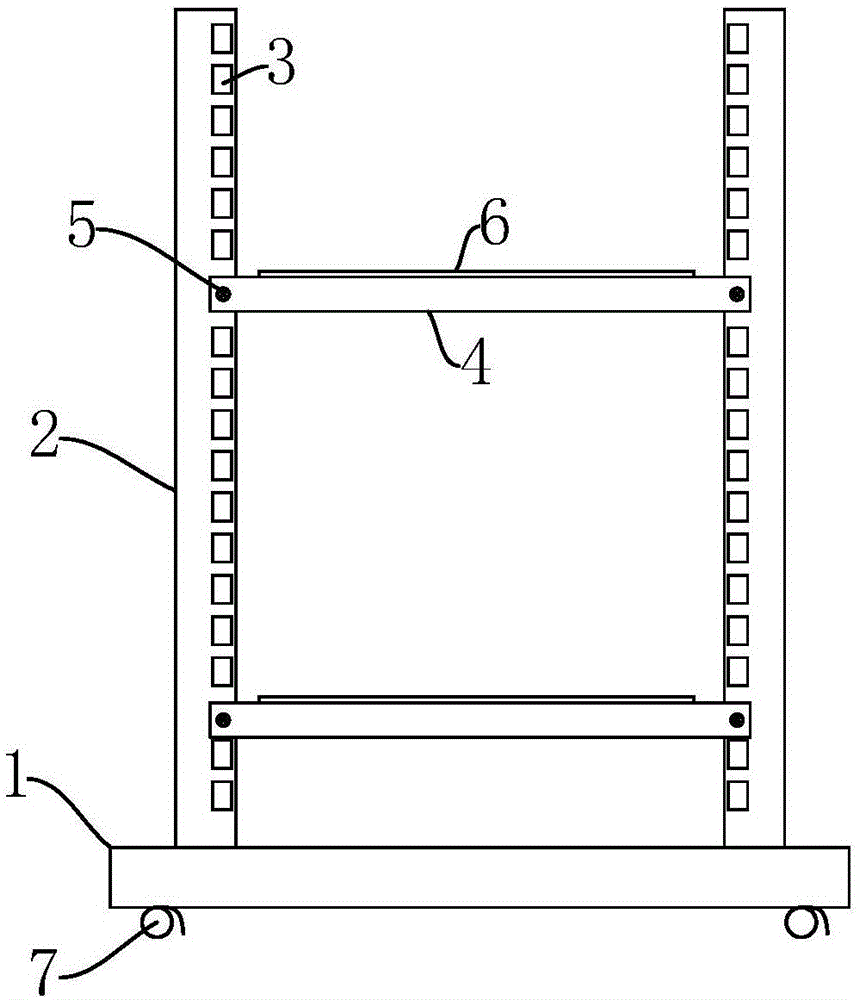 一种机房用电源架的制作方法