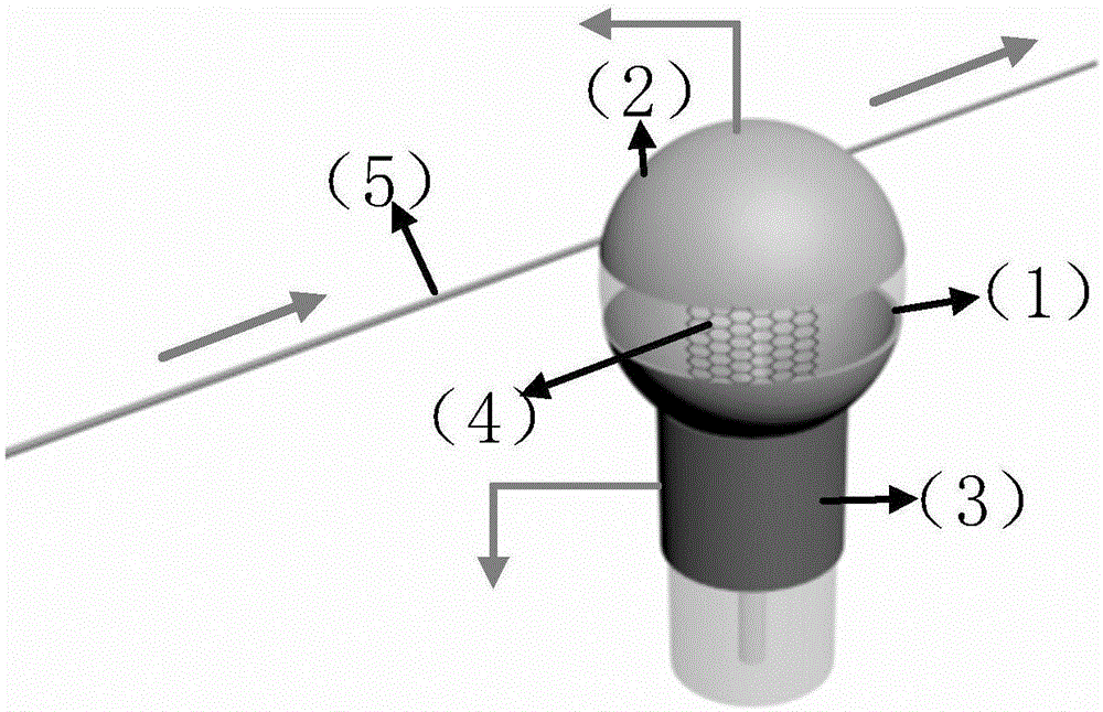 一种基于石墨烯沟道结构的光纤微球腔锁模激光器的制作方法