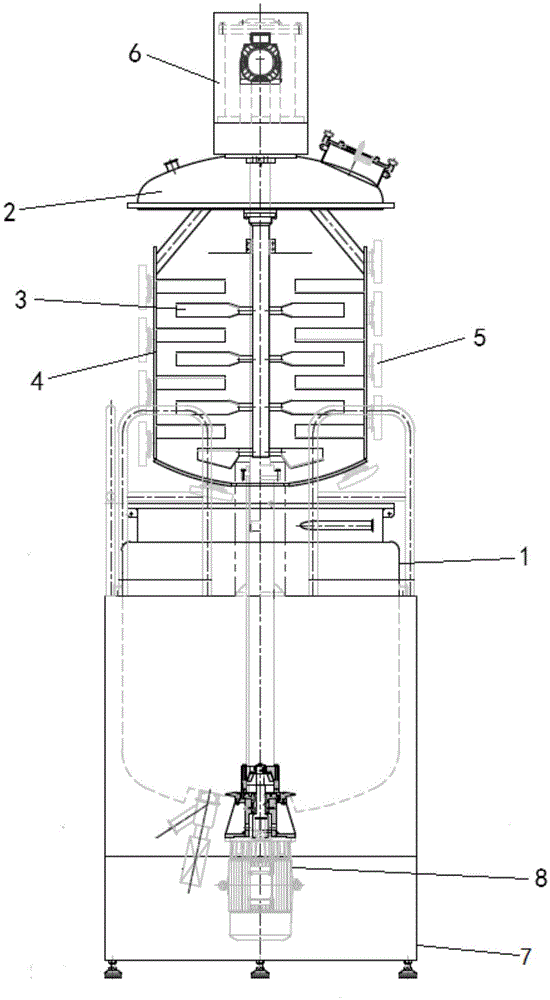 一种高粘度流体快速搅拌锅的制作方法