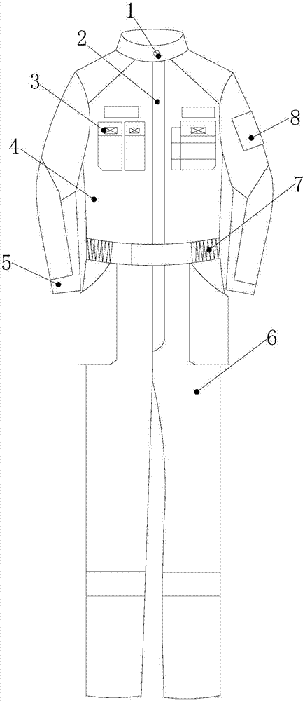 一种电力检修特种防护服的制作方法