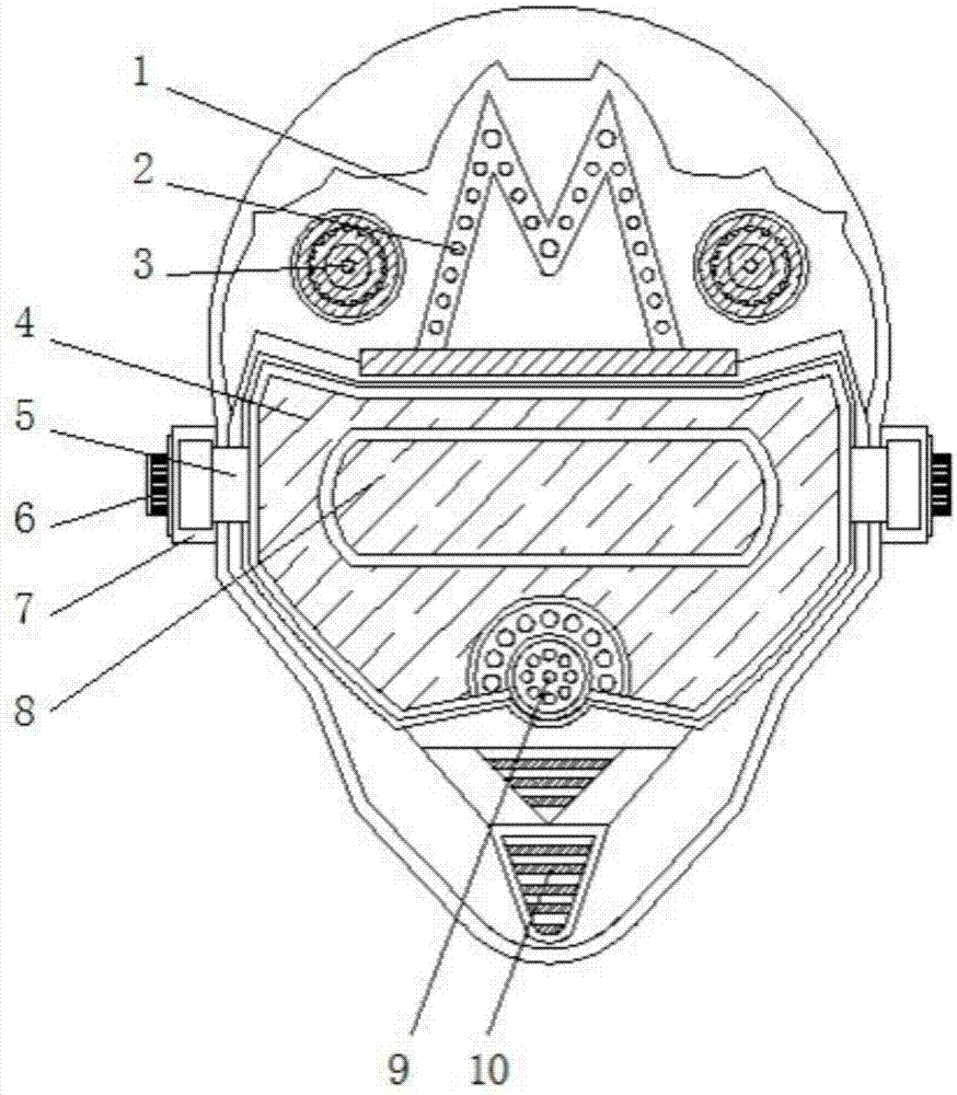 一种可穿戴式人机交互虚拟现实运动头盔的制作方法