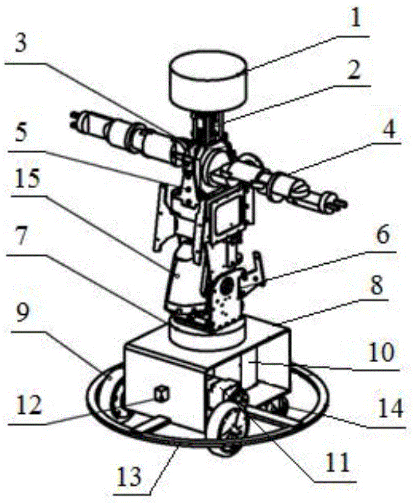 一种腰部可倾斜的机器人的制作方法