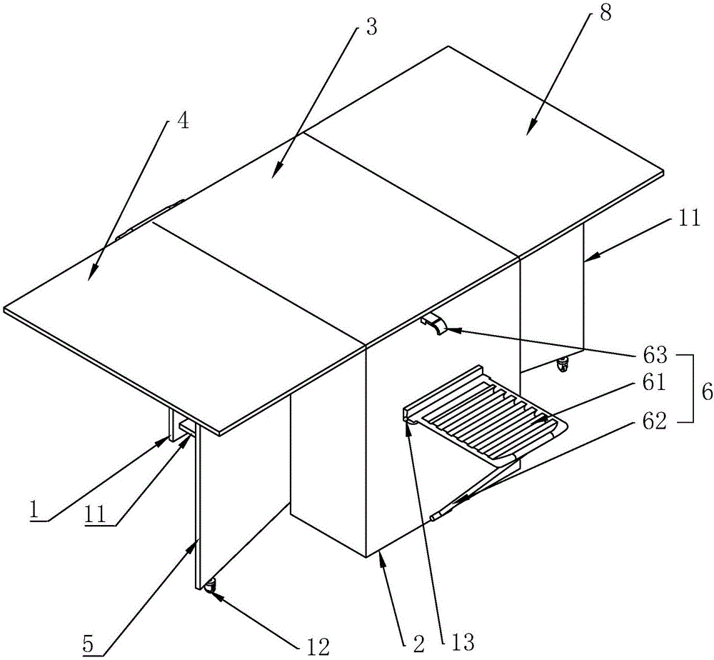 组合折叠桌的制作方法
