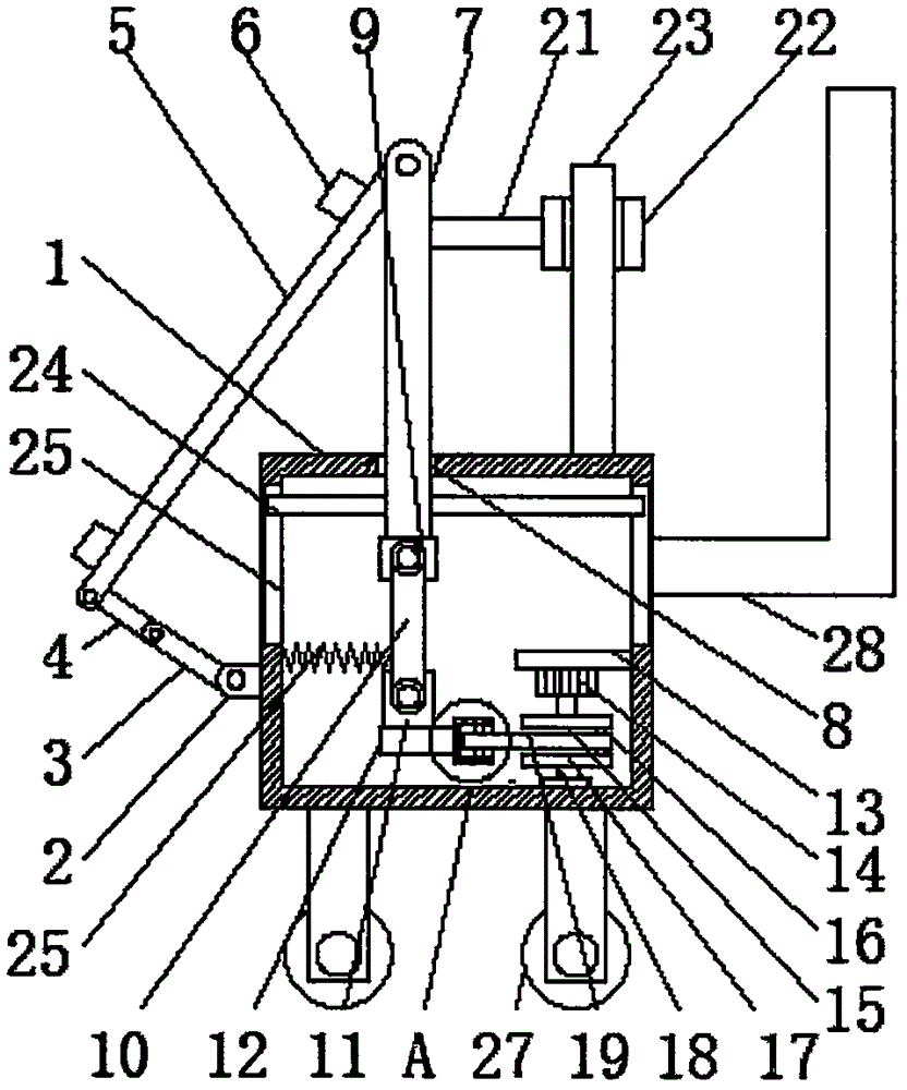 一种建筑设计用图板架的制作方法